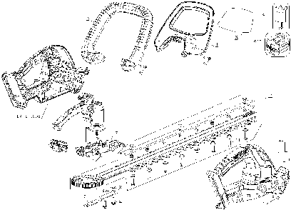 Exploded Diagram A Diagram and Parts List for LHT2240CFF Type 1 Black and Decker Hedge Trimmer